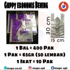 Kantong plastik guppy ekonomis bening ukuran 15 / kresek bening / asoi bening 1