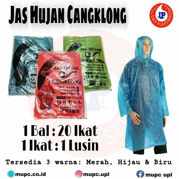 cangklong rain coat / raincoat ponco