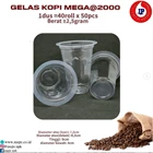 GELAS KOPI MEGA 220ML / CUP PLASTIK / GELAS PLASTIK 1