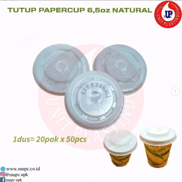 TUTUP PAPER CUP 6.5OZ / LID CUP