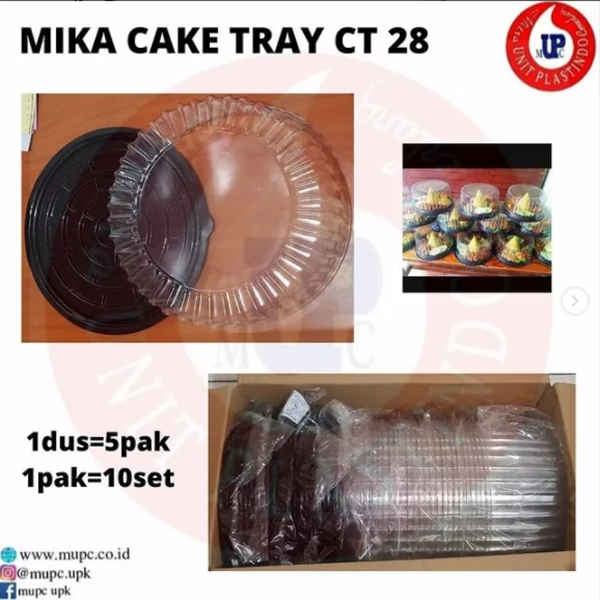 MIKA CAKE TRAY BULAT POLOS / MIKA CT MANTAP