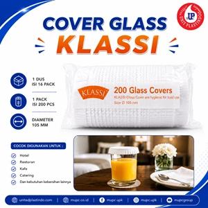 Cover Glass Klassi Penutup Gelas Kertas Higienis Diameter 105 mm