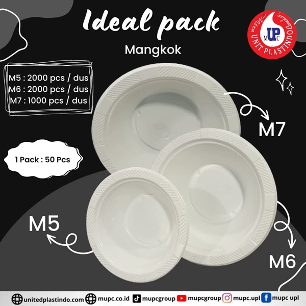 Mangkok plastik ideal pack / Mangkuk