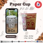 Paper cup walala 8 oz / gelas kertas / gelas kopi / gelas coffee 1