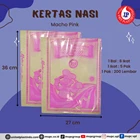 Kertas Nasi Macho Pink / Kertas bungkus nasi / KERTAS LAMINASI 1