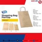 PAPER BAG SHOPPING POLOS COKLAT KRAFT / TAS BELANJA KERTAS 1