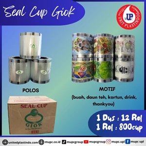 Seal cup plastik giok 1 rol isi 800 cup