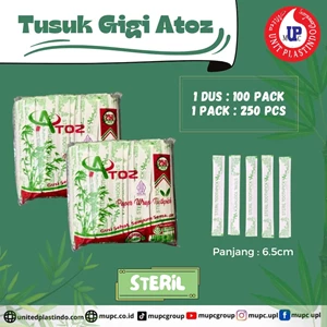 Tusuk gigi atoz steril @250pcs