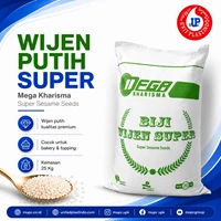 Wijen Putih Super Mega Kharisma 25Kg Sesame Seeds Untuk Bakery
