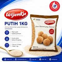 WijenKu Wijen Putih 1Kg Sesame Seeds Untuk Bakery dan Topping