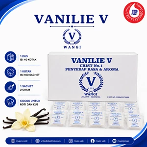 Vanilie V Vanili Bubuk Sachet 2gr Perisa Makanan Untuk Roti dan Kue