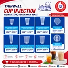 Victory  Cup Injection Transparan – Gelas Plastik Food Grade untuk Minuman Dingin 1