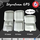 Kotak Makan Styrofoam Gps / Gosyen Polos Dan Sekat / foam 1