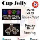 Gelas Plastik Cup Jelly Merak Warna & Bening 2