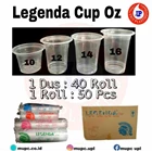 Gelas Plastik Legenda Cup (Oz) Putih / gelas oz plastik 1