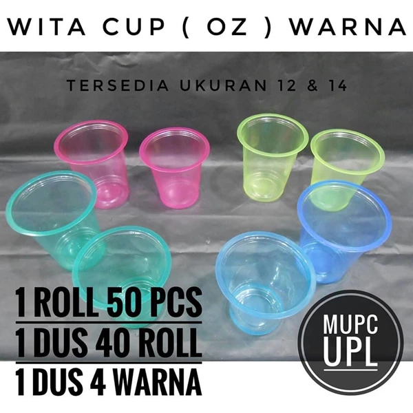 Plastic Cups Wita Available Uk 12/14/16 Colors & White