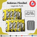 Sedotan Flexible Legenda Putih / sedotan bengkok / pipet 1