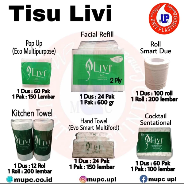 Tissue / Tisu Wajah Livi Cocktail Sensational