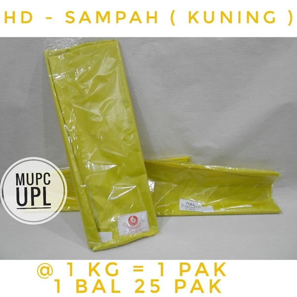 Hd Kantong Sampah Plastik Kuning Terdiri Dari Uk 90X120 / 80X120 / 60X100 / 50X75