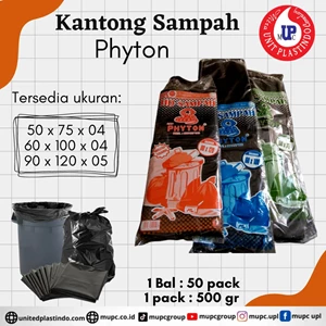 Hd Kantong Plastik Sampah Phyton Terdiri Dari Uk 90X120 / 80X120 / 60X100 / 50X75