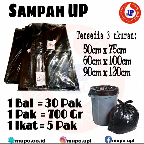 Hd Trash Bag Contained From Uk 90X120 / 80X120 / 60X100 / 50X75