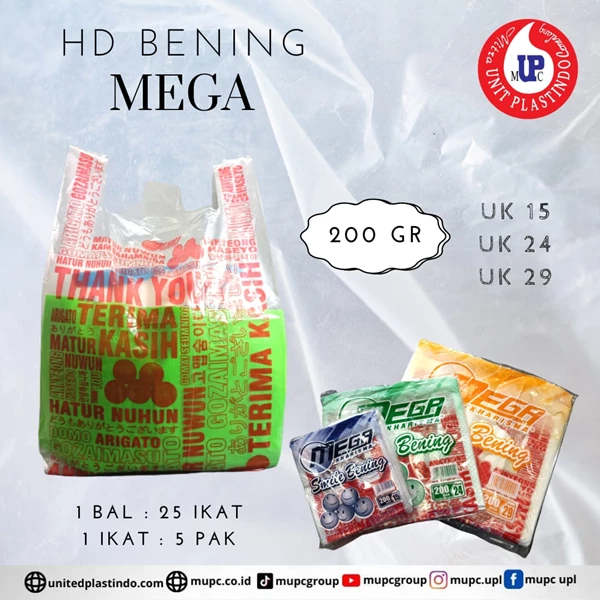 Mega Bening Hd Plastic Bags Thankyou