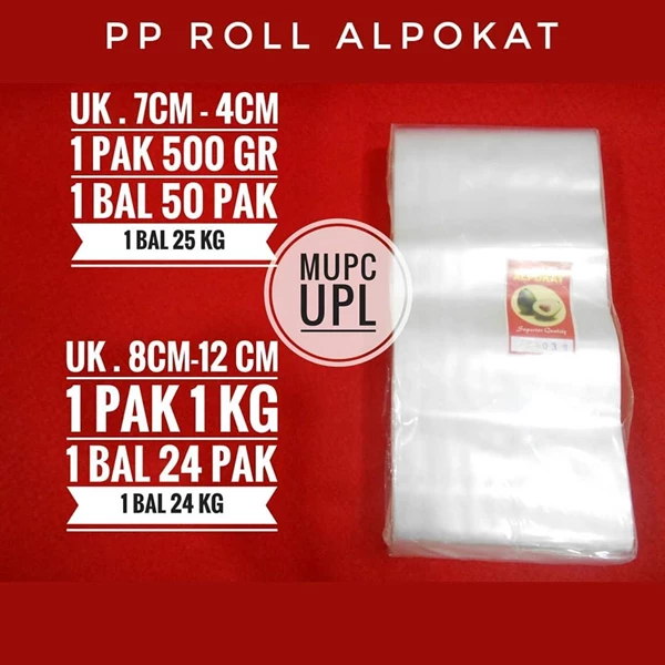 Pp Roll Alpokat / Plastik rol bening