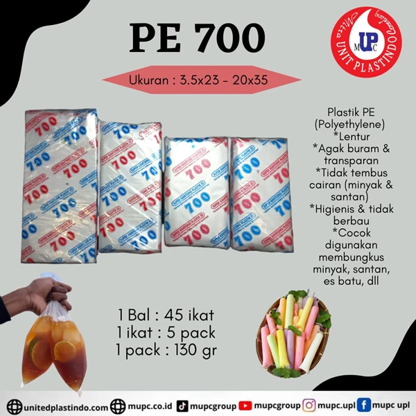 Plastic Hdpe Pe 35 and 700
