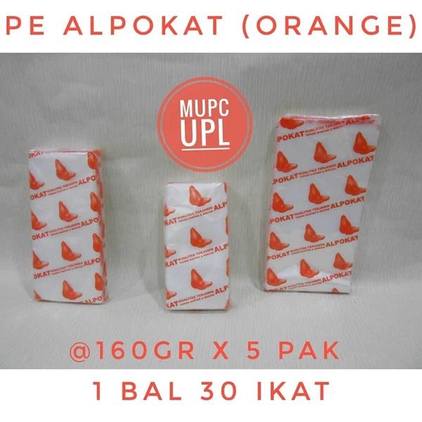 Plastic Hdpe Pe Alp (Orange) Various Sizes