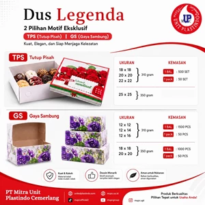 Dus Kue Legenda Motif Bunga