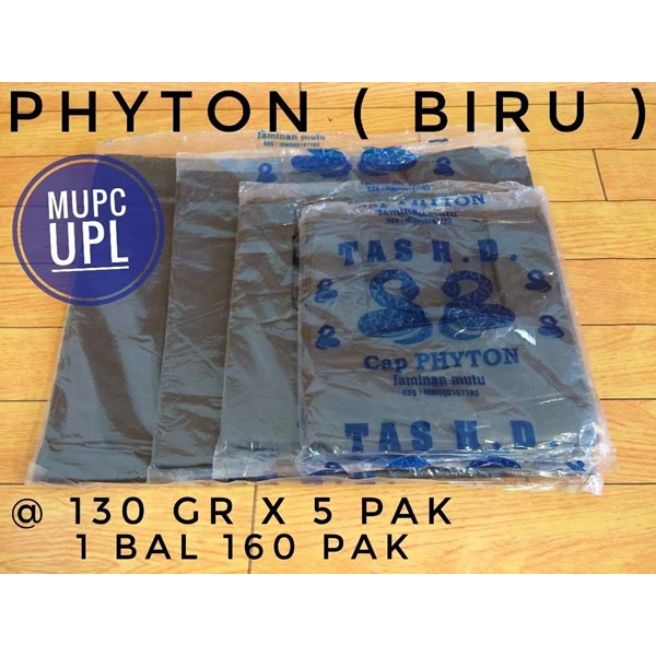 Kantong Plastik Kresek Hd Phyton Biru