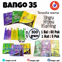 Kantong Plastik Kresek Bango 35 Warna Kuning / Hijau / Ungu / Kantong kresek / asoy