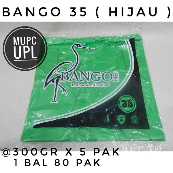 Kantong Plastik Kresek Bango 35 Warna Kuning / Hijau / Ungu / Pink / Kantong kresek / asoy