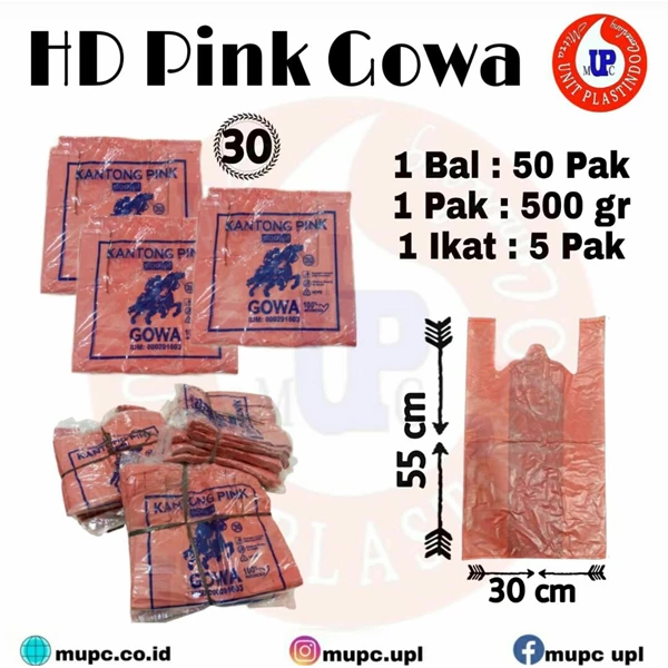 Plastic Hd Pink Gowa / plastic bag