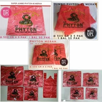 Kantong Plastik Kresek Phyton  Merah