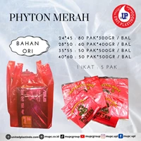 Kantong Plastik Kresek HD Phyton  Merah