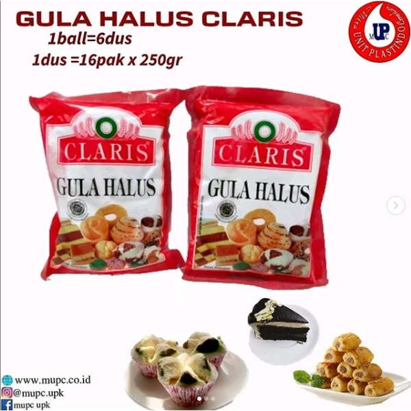 GULA HALUS CLARIS 250 GRAM