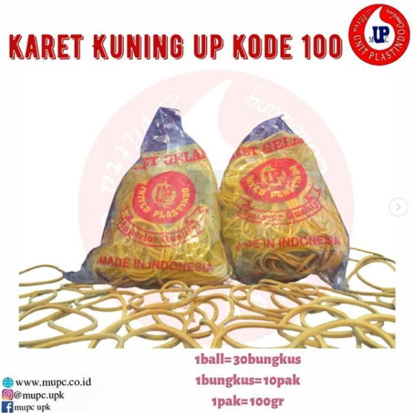 Yellow Rubber Band UP 80gr