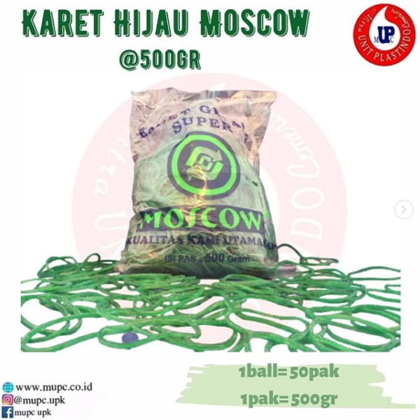MOSCOW Green Rubber Band 500gr