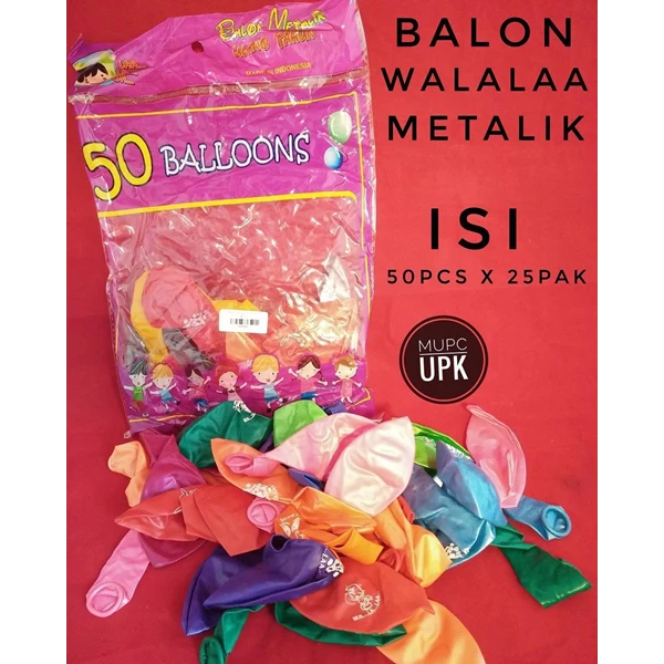  Walalaa Metallic Birthday Balloon
