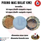 PIRING MAS BULAT KW 2 / PIRING KERTAS / PIRING KUE / PIRING ULTAH 1