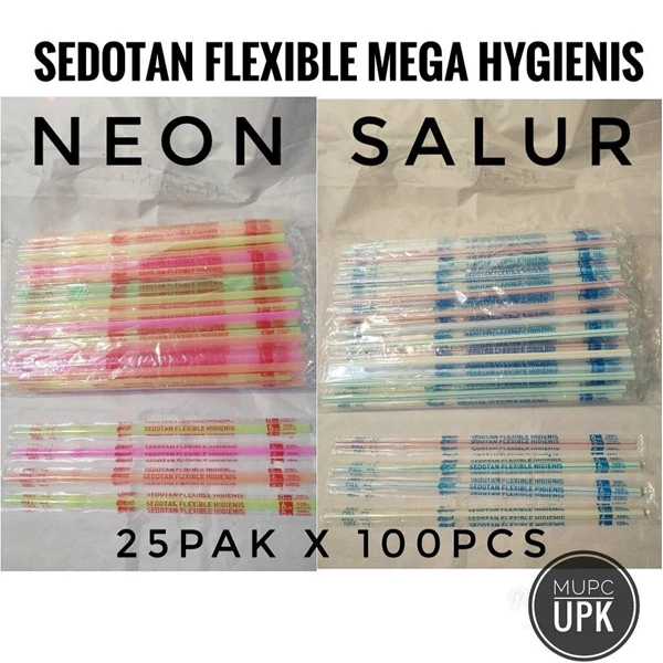  Flexible Neon Straws and Mega Salur