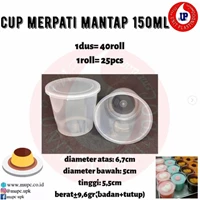 CUP MERPATI 150 ML / CUP AGAR / CUP JELLY