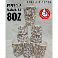 Paper Cup Walalaa Gelas Kertas Kopi 8 Oz 