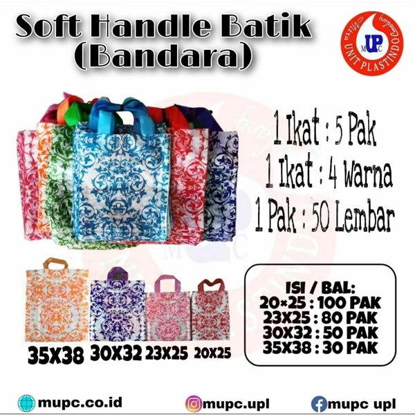Kantong Plastik Soft Handle / Softhandle batik bandara