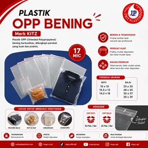 Plastik opp kitz bening dengan perekat