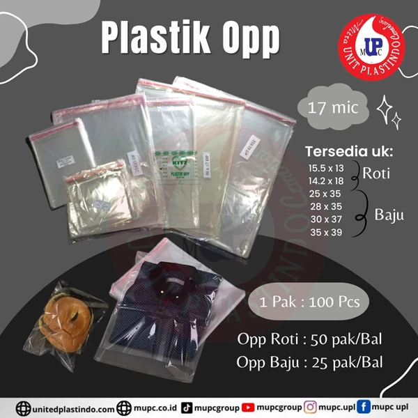 Opp Kitz / Plastik Klip / Opp baju / Opp Roti / Plastik baju / Plastik roti