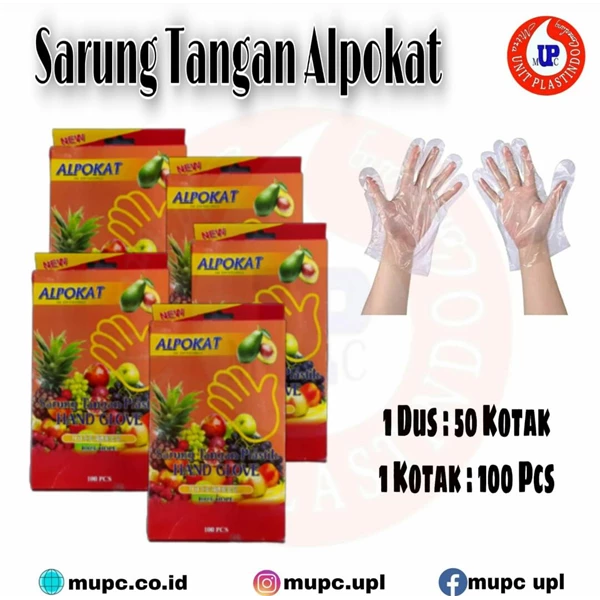 Alpukat Plastic Gloves / hand gloves