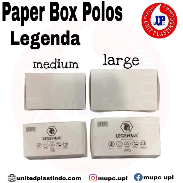 Paper Box Polos / paper box legenda polos