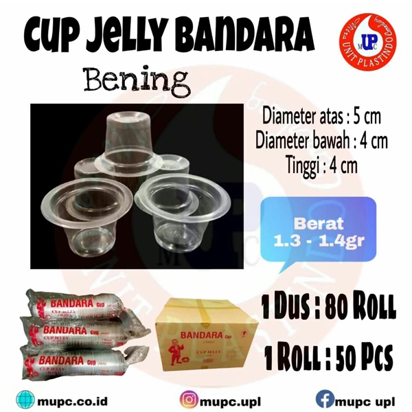 Cup Jelly Bandara / puding cup